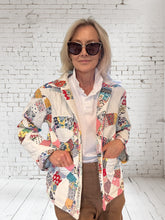 NEW STYLE Quilted Market Jacket  "pink wedding rings"